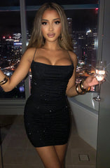 Tonia Mini Dress - Black