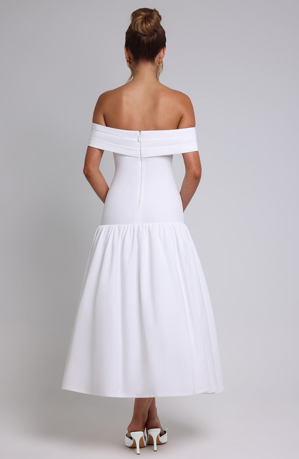 Wilhelmina Midaxi Dress - Ivory uberjewellery Wilhelmina Midaxi Dress - Ivory uberjewellery