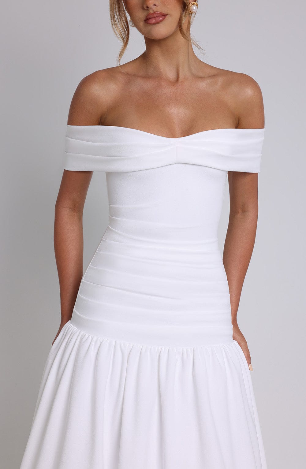 Wilhelmina Midaxi Dress - Ivory uberjewellery Wilhelmina Midaxi Dress - Ivory uberjewellery