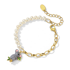 Cute and Sweet Koala Pearl Bracelet