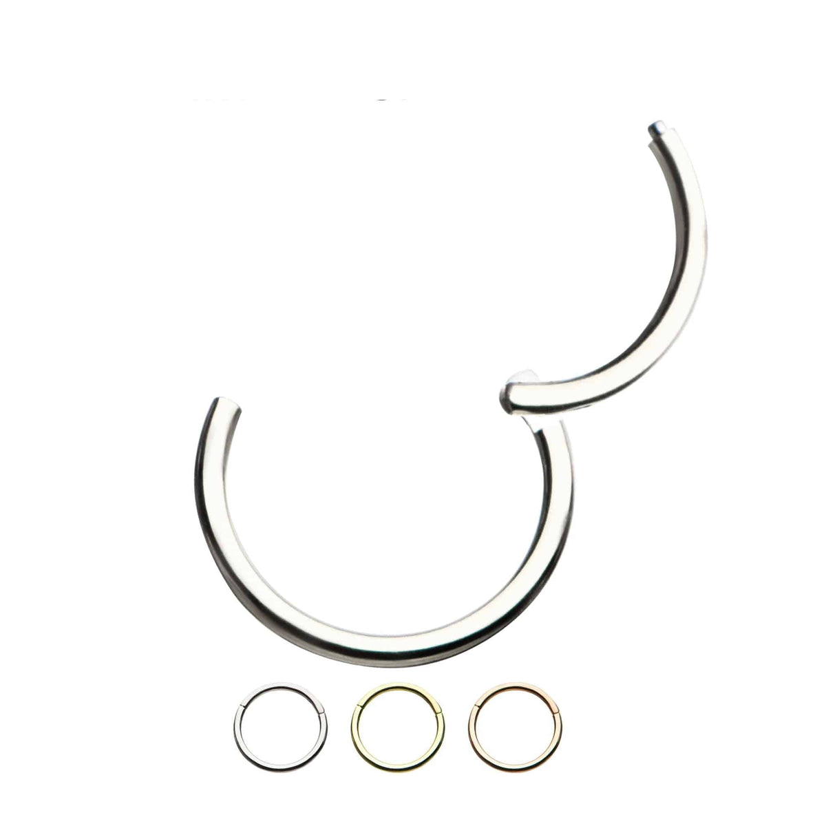 20ga Hinged Nose Hoop Segment Clicker Ring