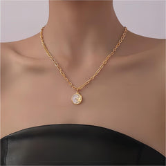 24K Gold Plated Sol And Lune Celestial Necklace