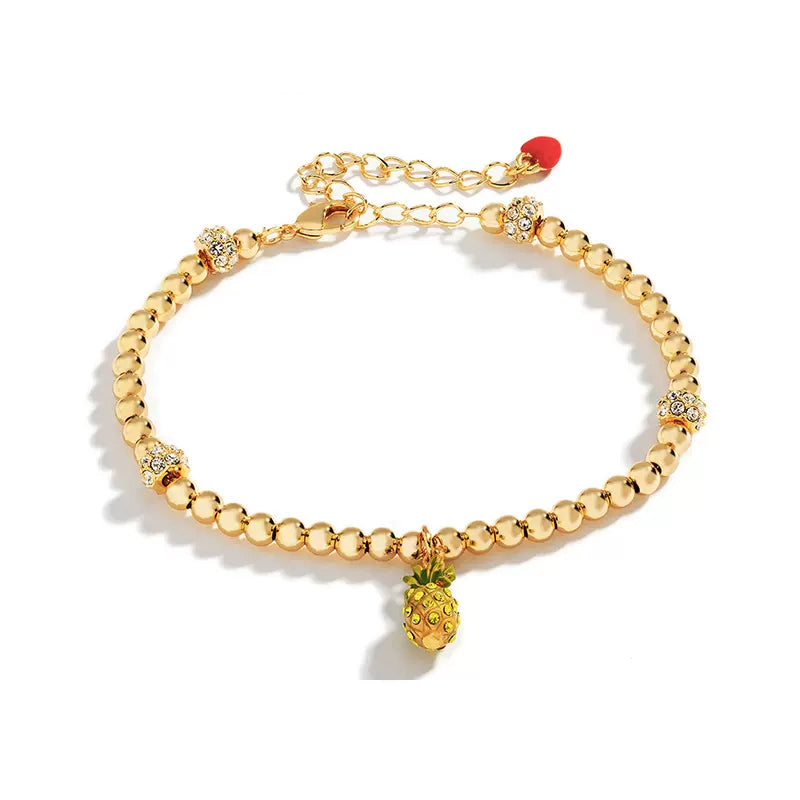 18K Designer Niche Enamel Fruit Bracelet