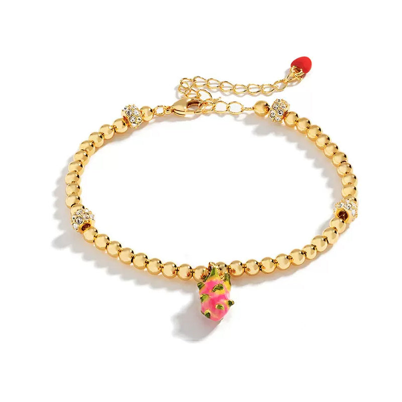 18K Designer Niche Enamel Fruit Bracelet