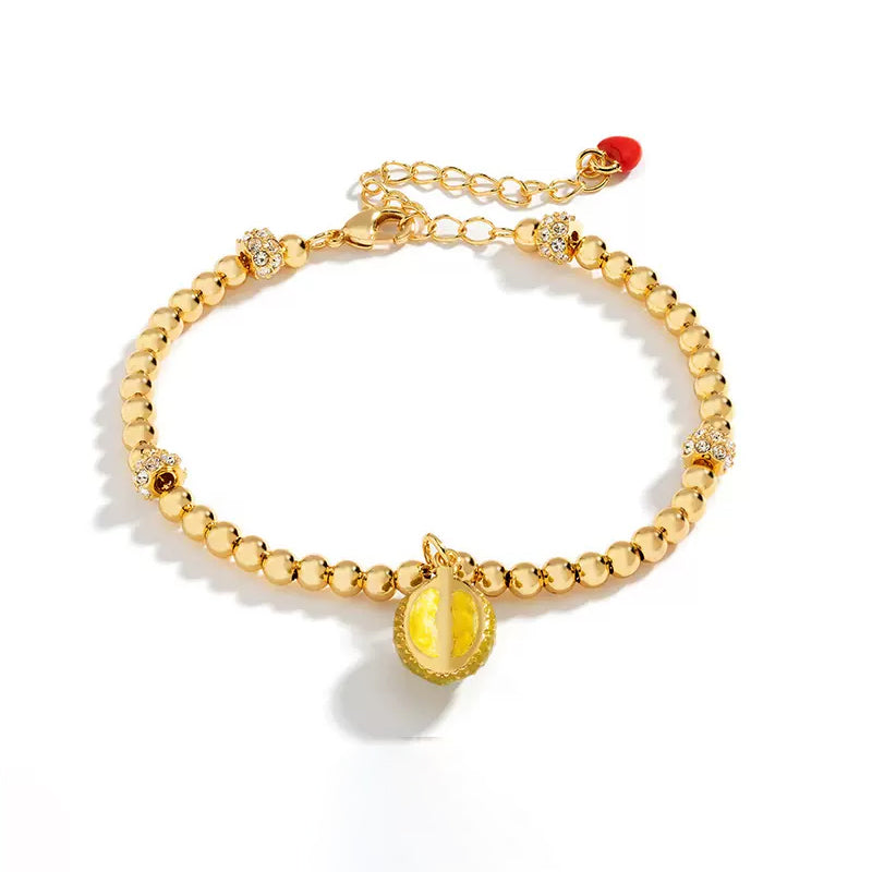 18K Designer Niche Enamel Fruit Bracelet