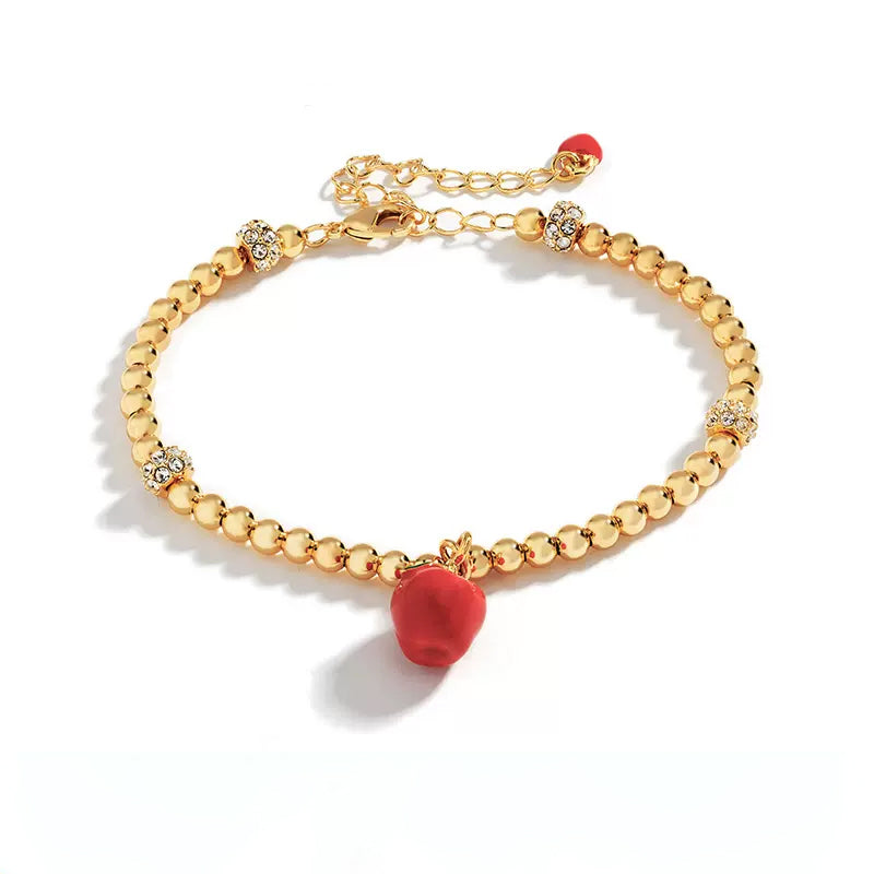 18K Designer Niche Enamel Fruit Bracelet