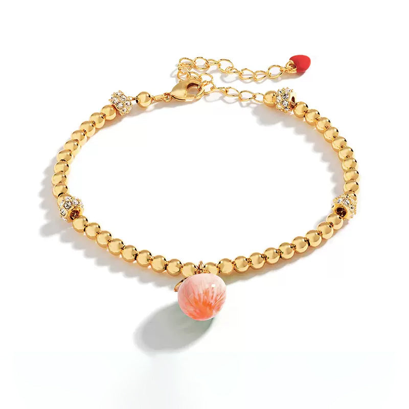 18K Designer Niche Enamel Fruit Bracelet