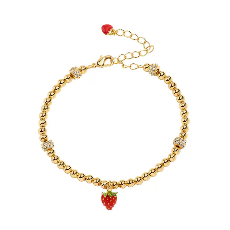 18K Designer Niche Enamel Fruit Bracelet