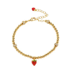 18K Designer Niche Enamel Fruit Bracelet