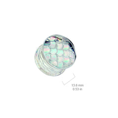 Mermaid AB Pyrex Glas Doppel Flared Plug
