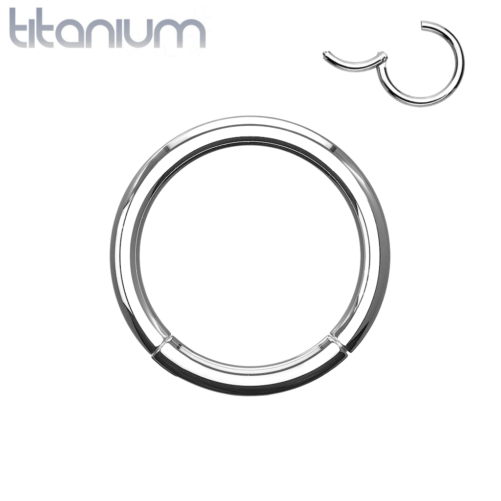 Implant Grade Titanium Hinged Clicker Segment Cartilage Hoop Ring