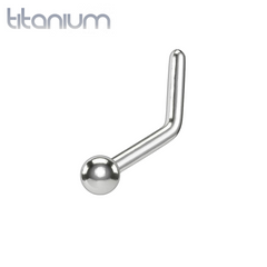 Implant Grade Titanium L Shape Ball, Spike, Dome Nose Stud