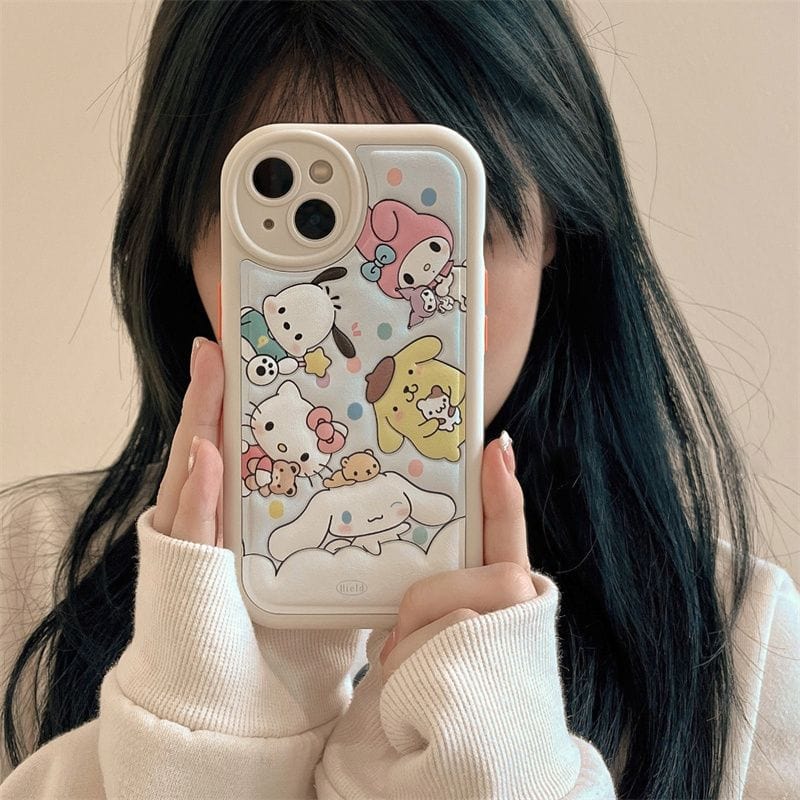 Anime Kawaii Sanrio Family iPhone Case