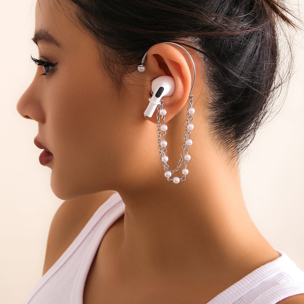 Anti-lost Wireless AirPods Earphone Pearl Chain Ear Wrap