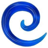 Blue UV Acrylic Ear Sprial