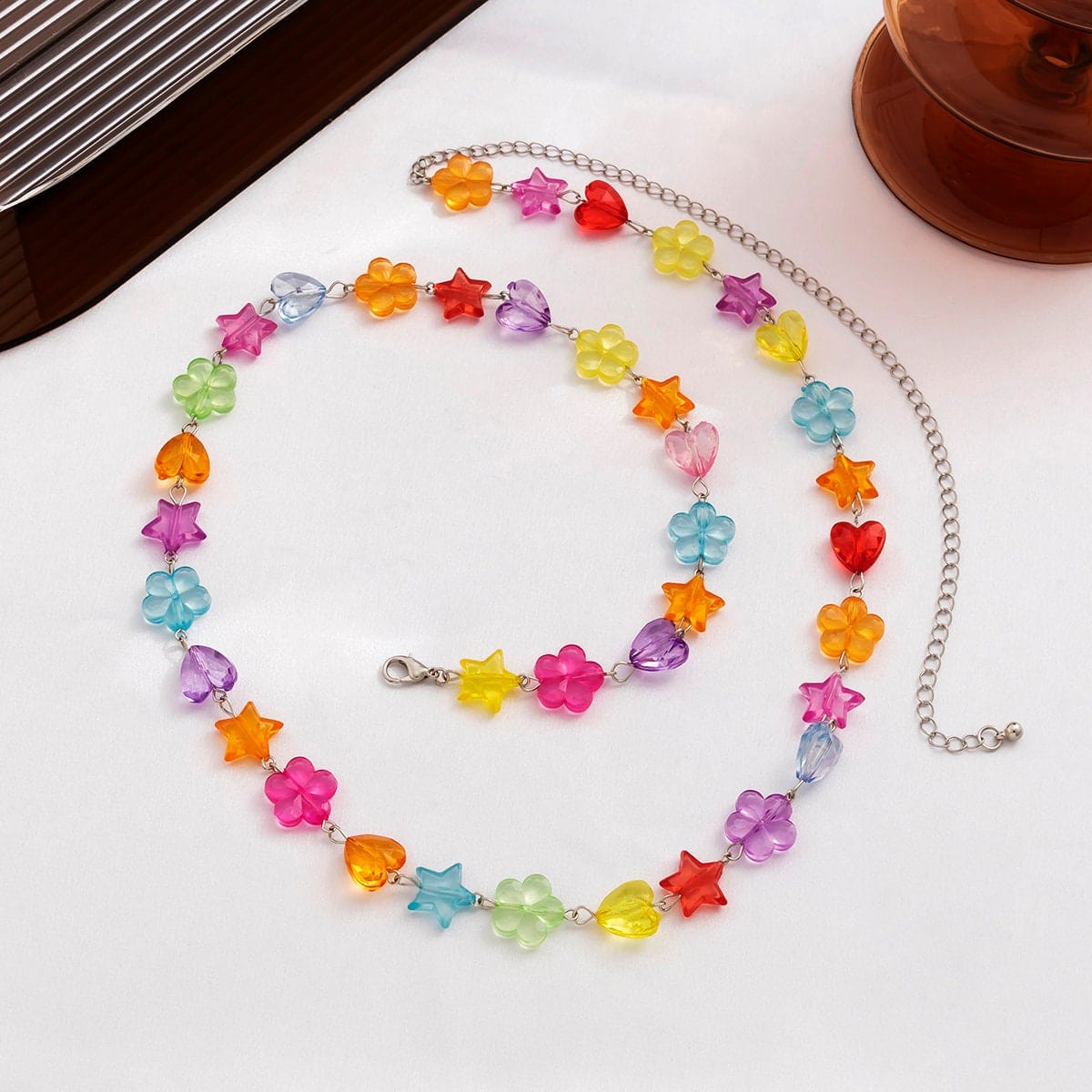 Bohemia Crystal Floral Star Heart Waist Chain