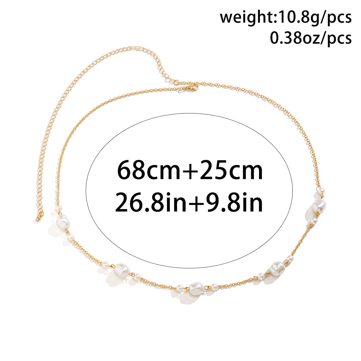 Bohemian Irregular Pearl Waist Chain