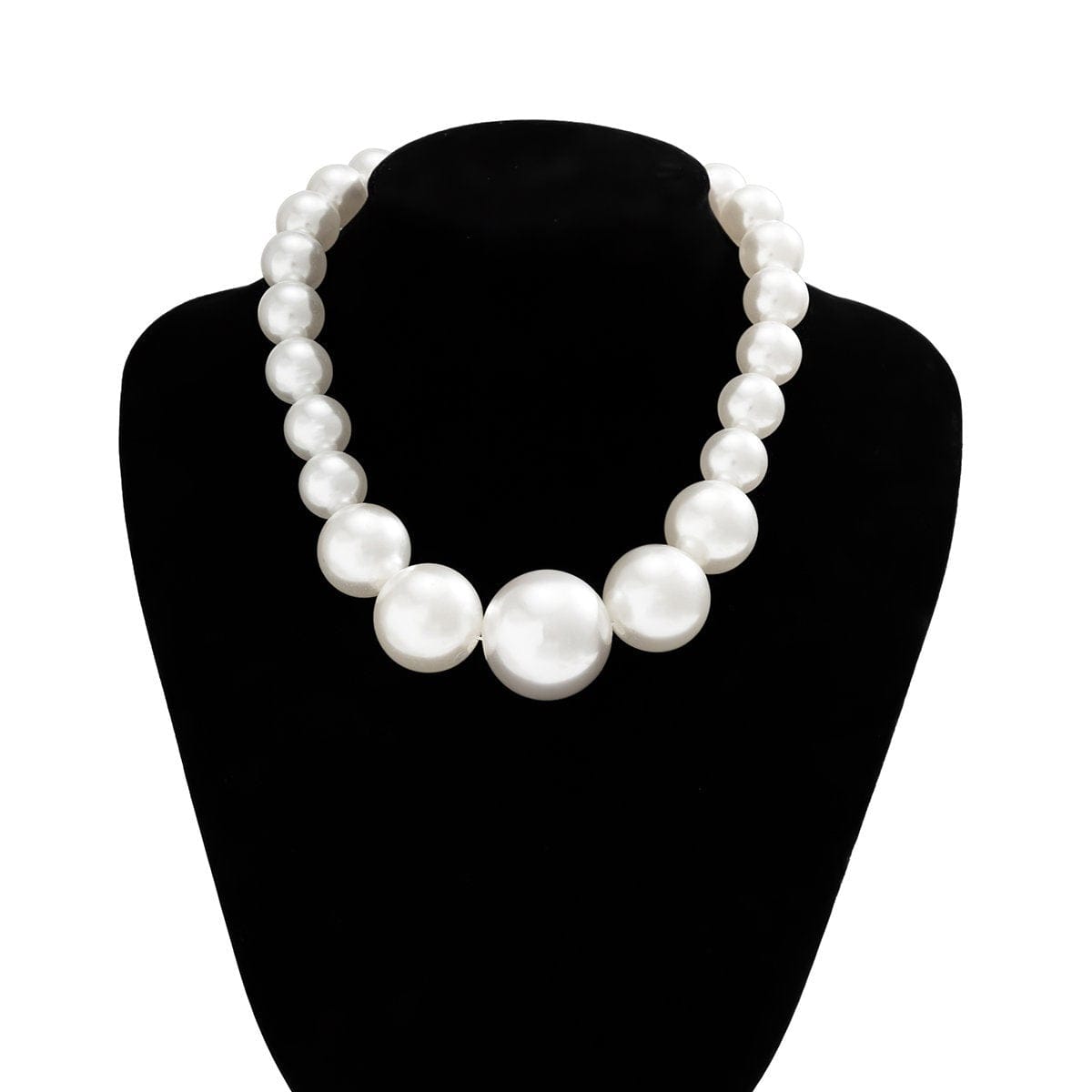 Boho Chunky Pearl Chain Choker Necklace