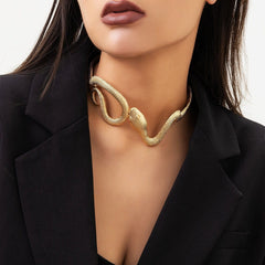 Boho Chunky Snake Collar Choker