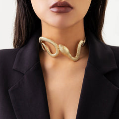 Boho Chunky Snake Collar Choker