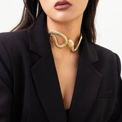 Boho Chunky Snake Collar Choker