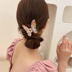 Chic Colorful Butterfly Chignon Claw Clip Hair Clip