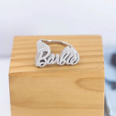 Chic CZ Inlaid Barbie Ring