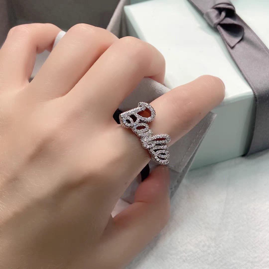 Chic CZ Inlaid Barbie Ring