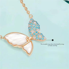 Chic Flapping Wings Butterfly Necklace