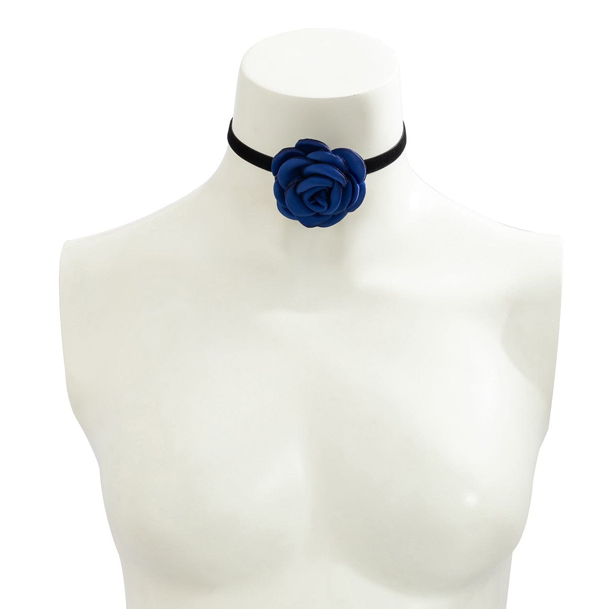 Chic Satin Flower Ribbon Collar Choker