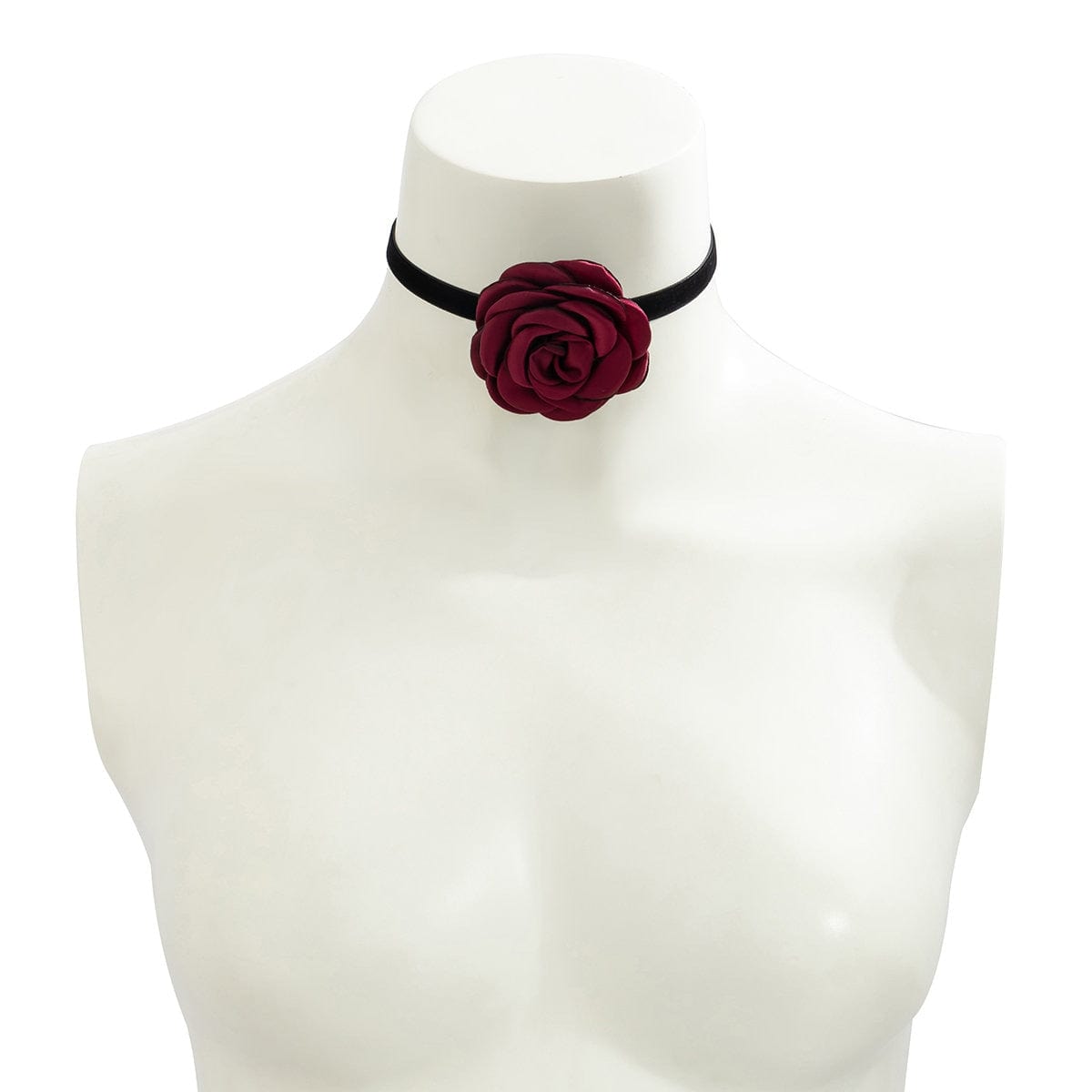 Chic Satin Flower Ribbon Collar Choker