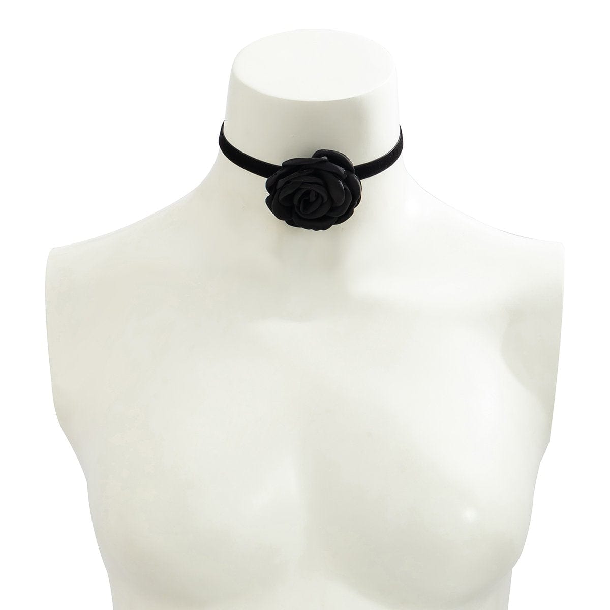 Chic Satin Flower Ribbon Collar Choker