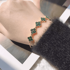 Colorful Crystal Clover Bracelet