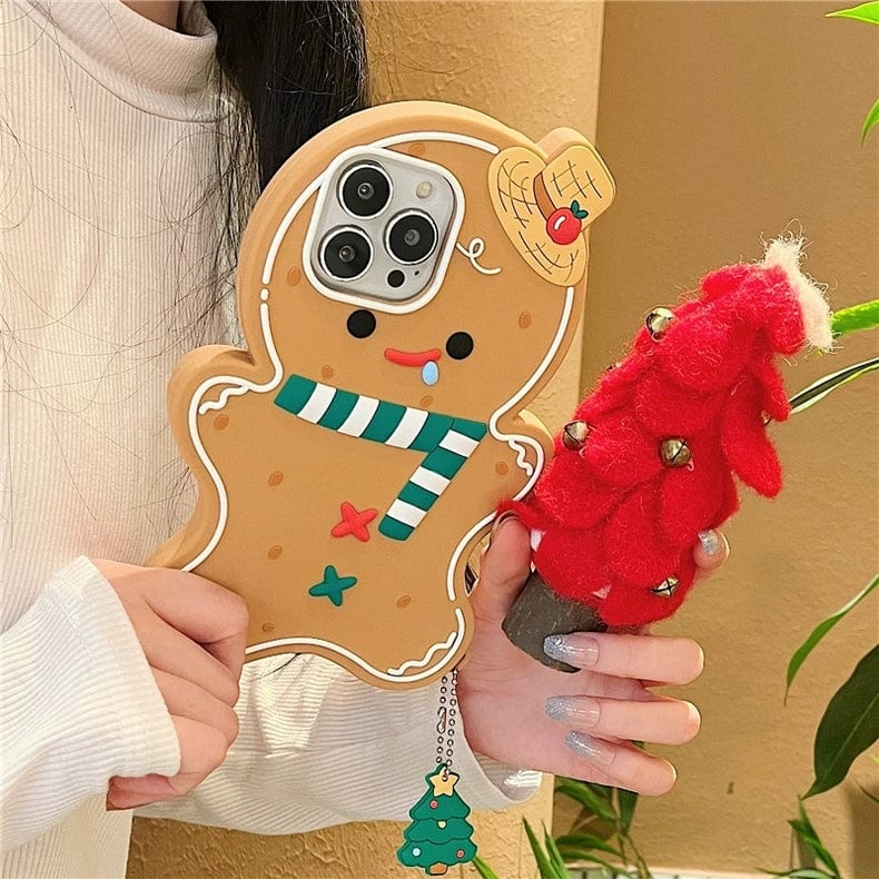 Cute Gingerbread Man iPhone Case