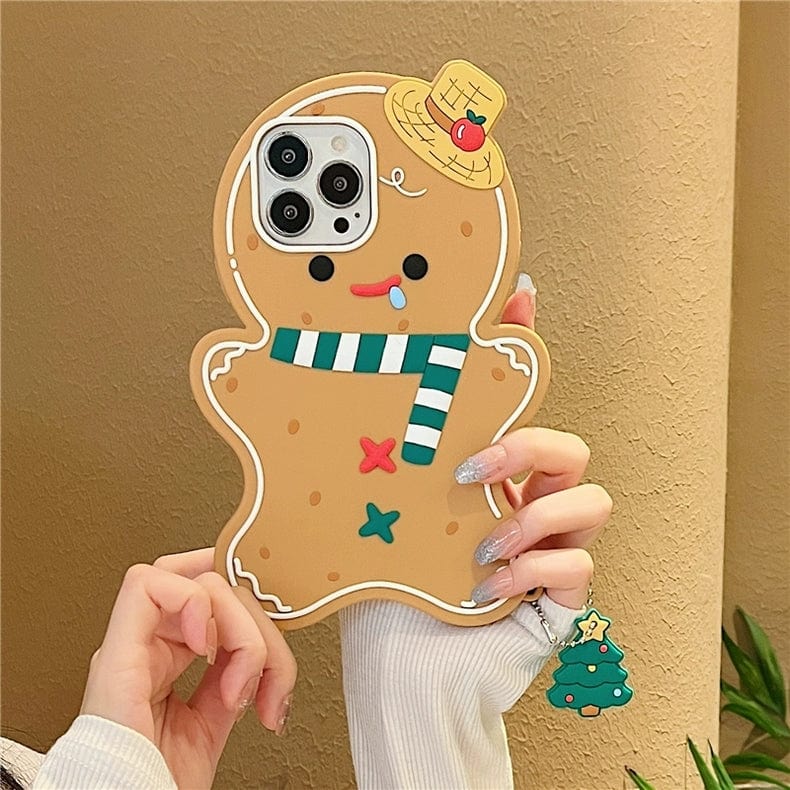 Cute Gingerbread Man iPhone Case