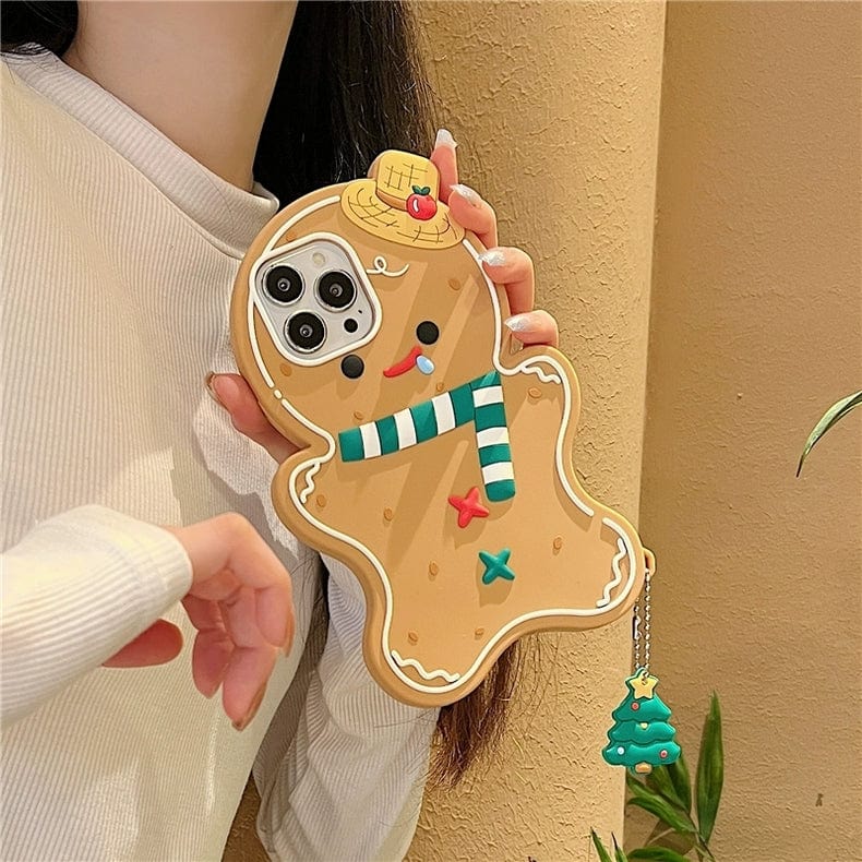 Cute Gingerbread Man iPhone Case