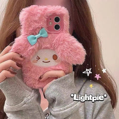 Cute My Melody Plush iPhone Case