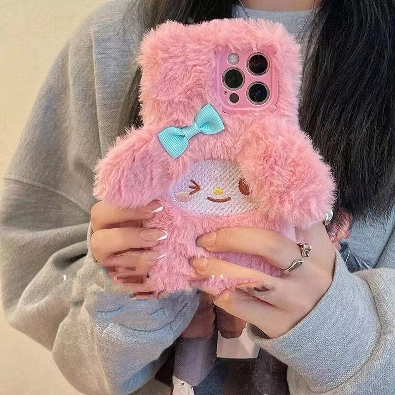 Cute My Melody Plush iPhone Case