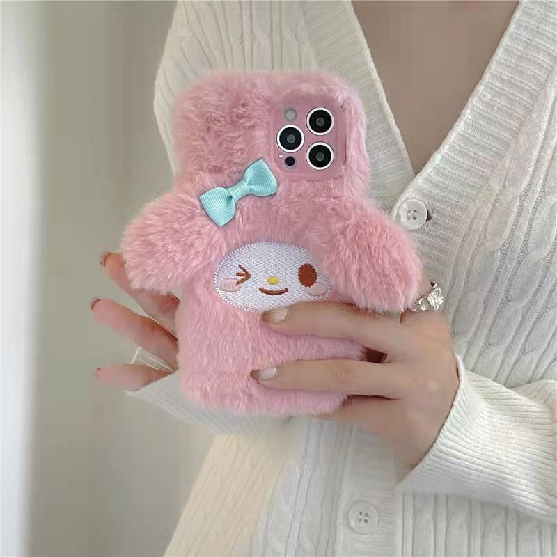 Cute My Melody Plush iPhone Case