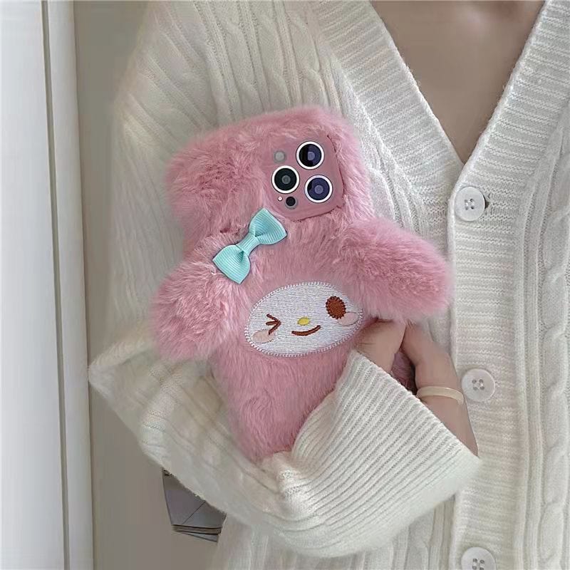 Cute My Melody Plush iPhone Case