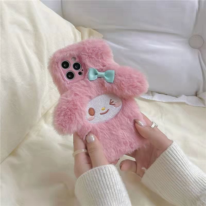 Cute My Melody Plush iPhone Case