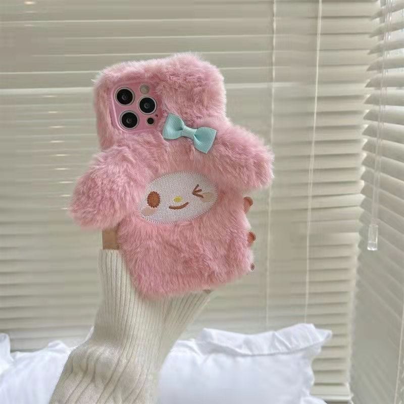 Cute My Melody Plush iPhone Case