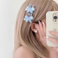 Cute Plush Butterfly Hair Clip