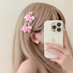 Cute Plush Butterfly Hair Clip