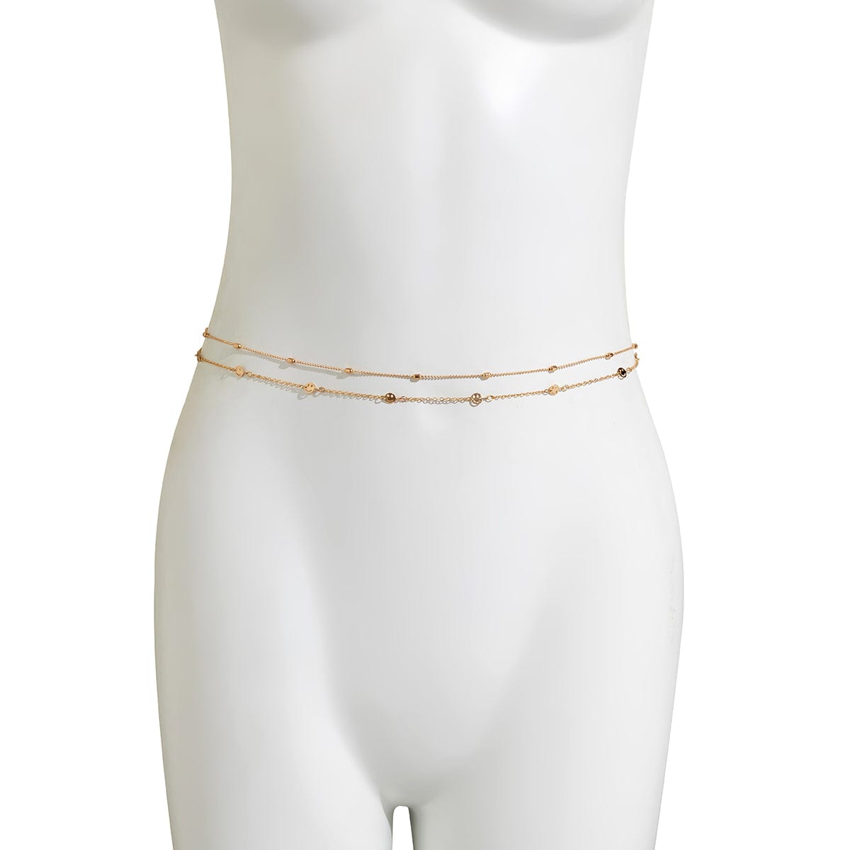 Dainty 2 Pieces Smile Face Belly Chain Set