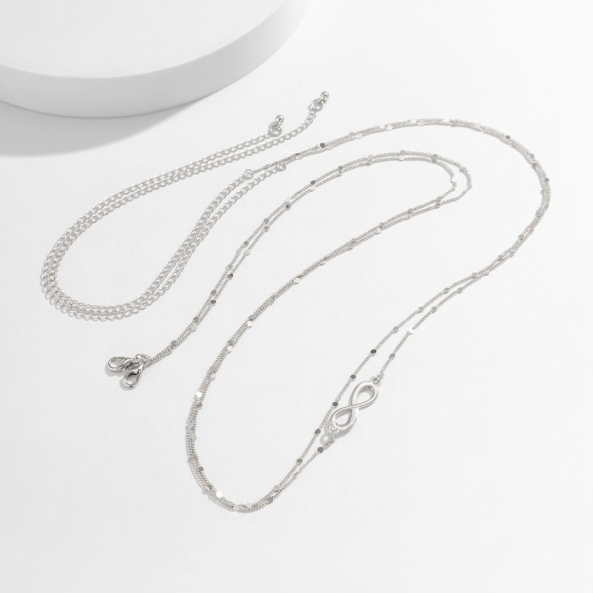 Dainty Layered Infinity Belly Chain Set