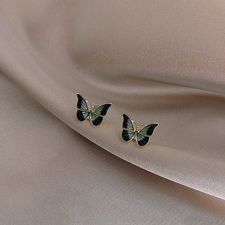 Enamel Butterfly Earrings