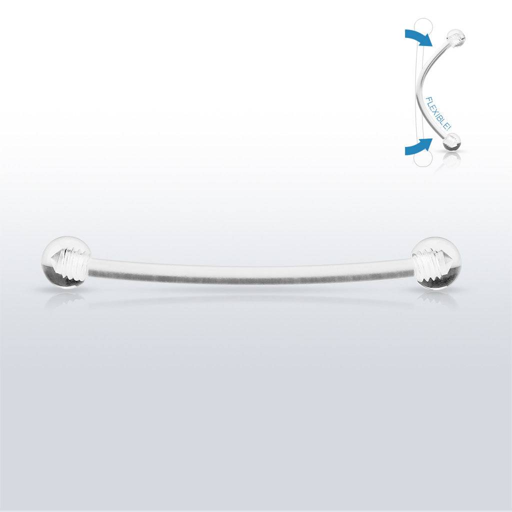 Flexible PTFE Acrylic Straight Barbell