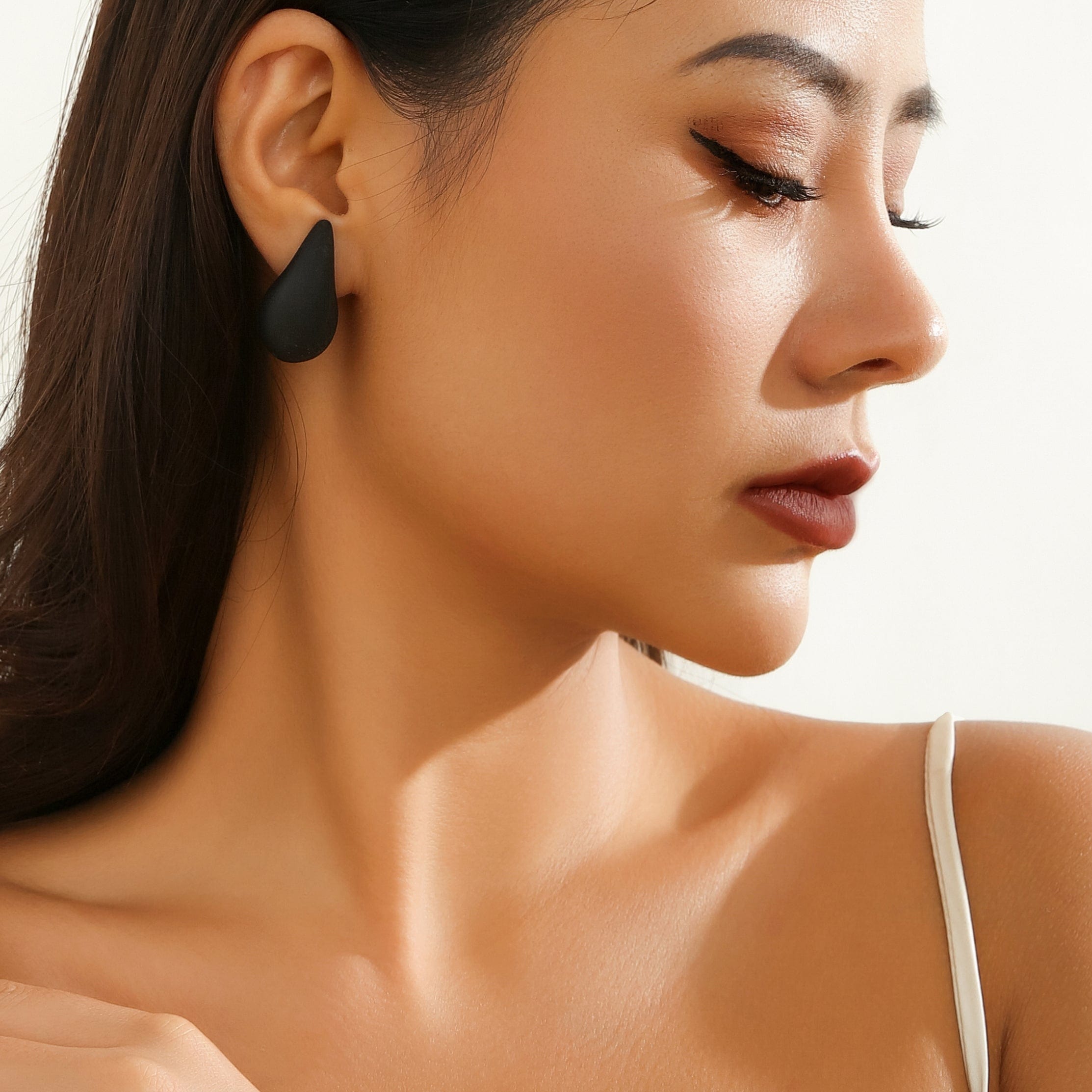 Geometric Colorful Waterdrop Pattern Dangle Earrings