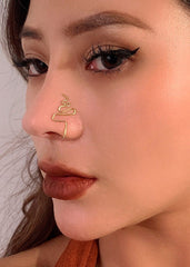 Geometric Gold Silver Plated Nose Cuff